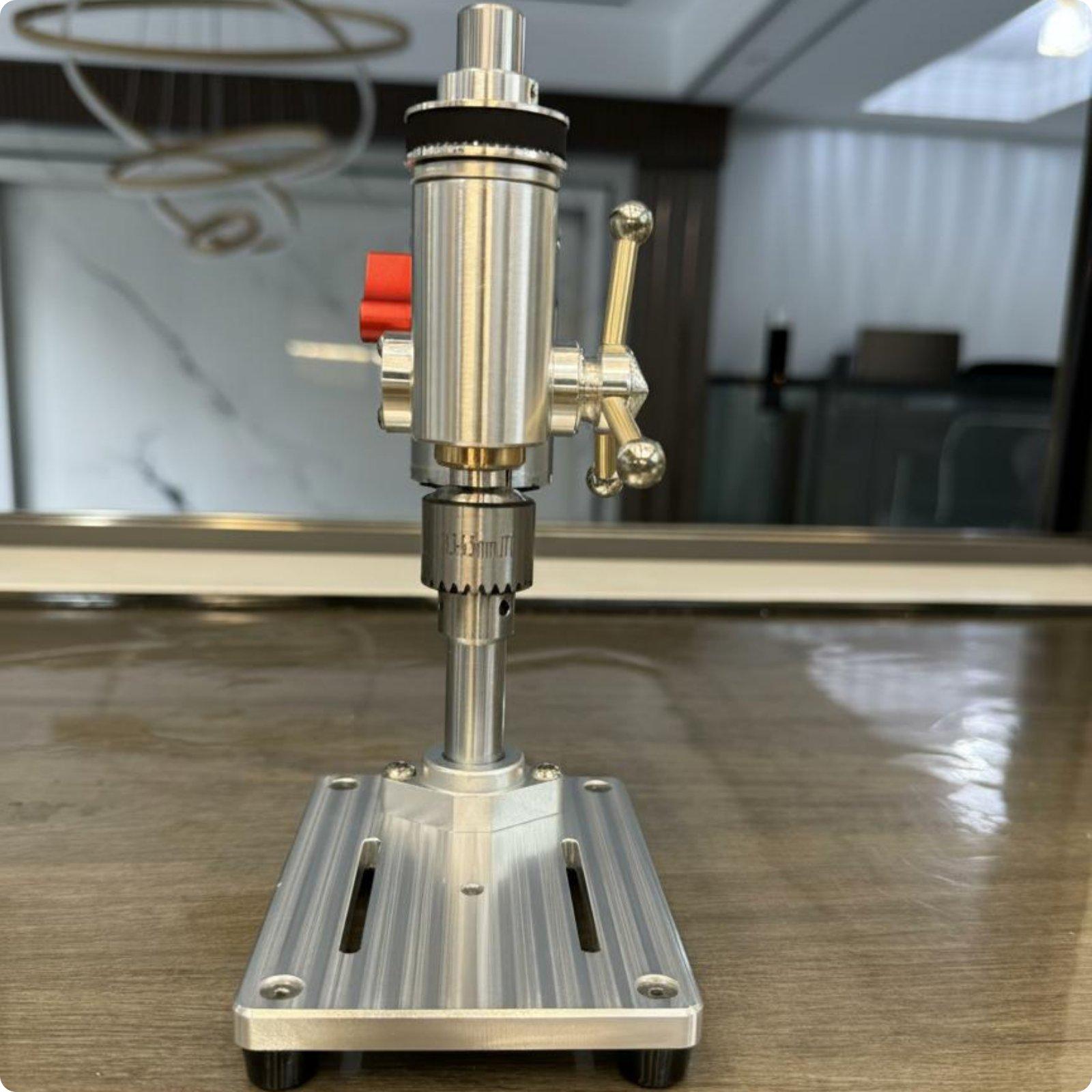 Drill Press Bench - ポータブル精密卓上ドリル アルミ合金製ミニ木工機械 工芸用卓上ドリルプレス