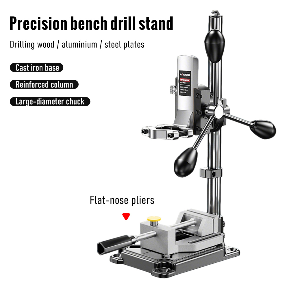 Drill Press Bench - 調整可能なドリルスタンド、電動ハンドドリル、インパクトドリル、ミニベンチドリルプレスブラケット、家庭用DIY電動工具アクセサリー