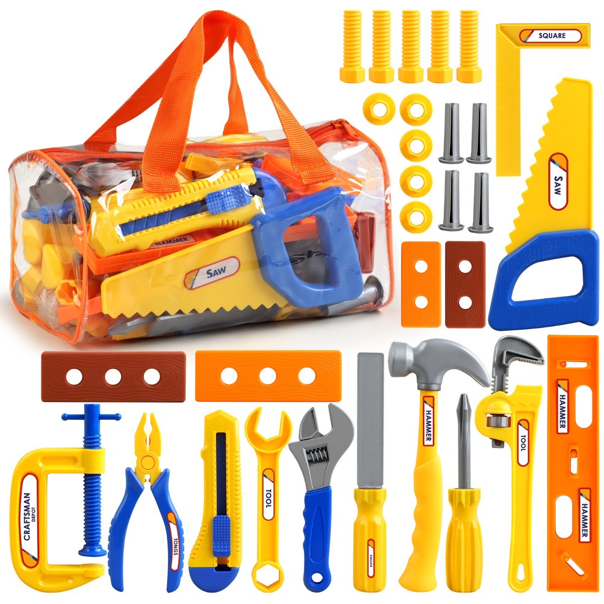 Tools Workshop For Kids - シミュレーションメンテナンスツールプラスチック建設おもちゃセット 3 歳以上の子供向けモンテッソーリ教育ゲーム男の子女の子ギフト