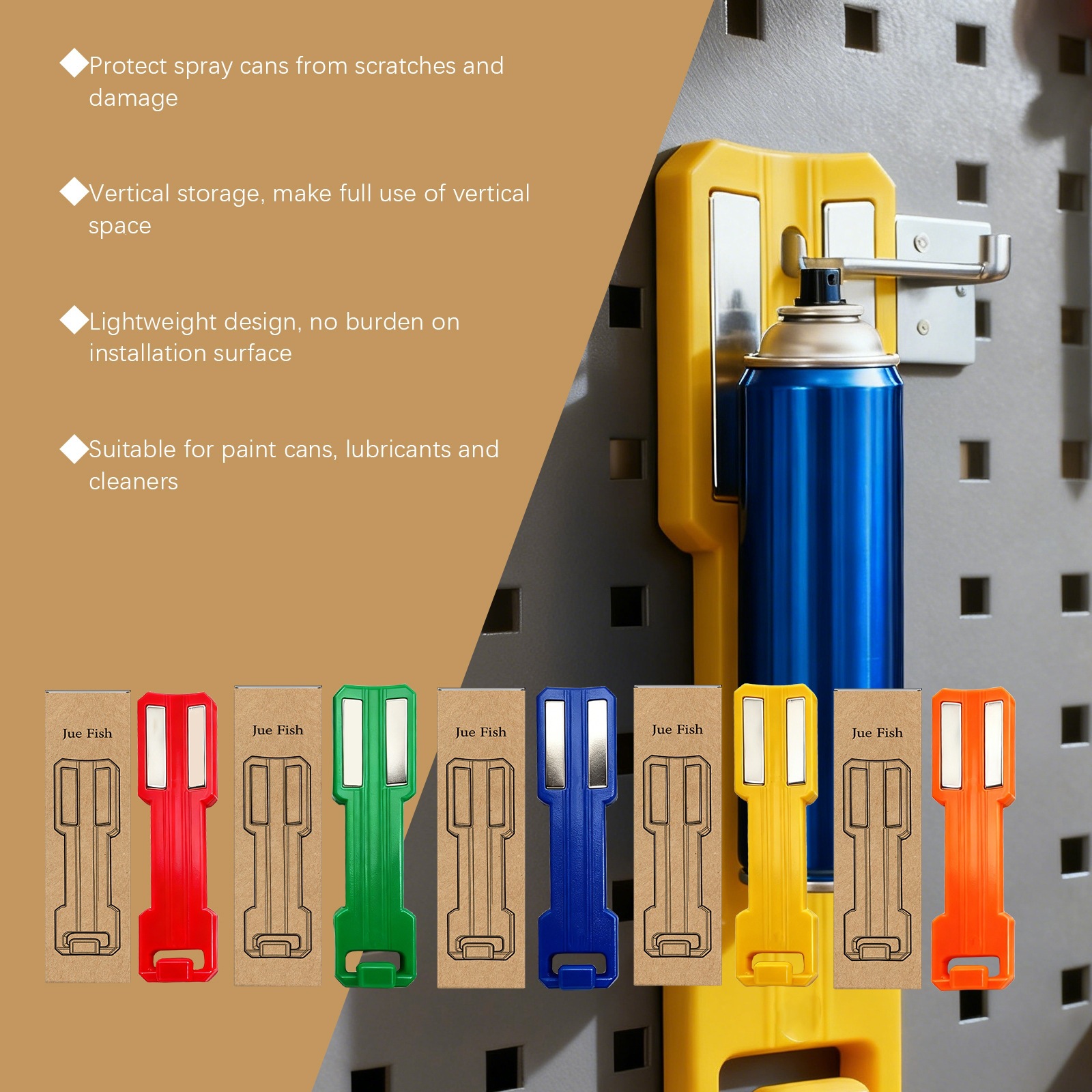 磁気スプレーキャンホルダー キッチン収納ツール 簡単設置 磁 - Workshop Tools On Wall のレビューと価格