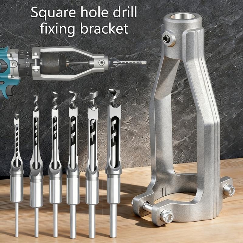 高精度角穴ドリルガイドアルミ角穴ドリルビットアダプタベンチド - Drill Press Bench のレビューと価格