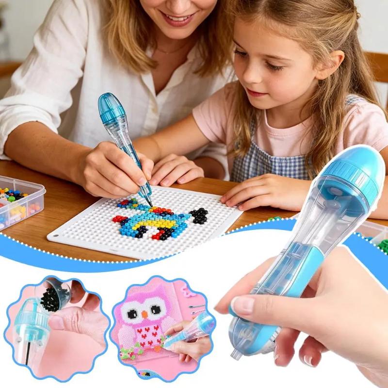 自動プレスアップグレードビーズツールパーラービーズペンDIY - Tools Workshop For Kids のレビューと価格