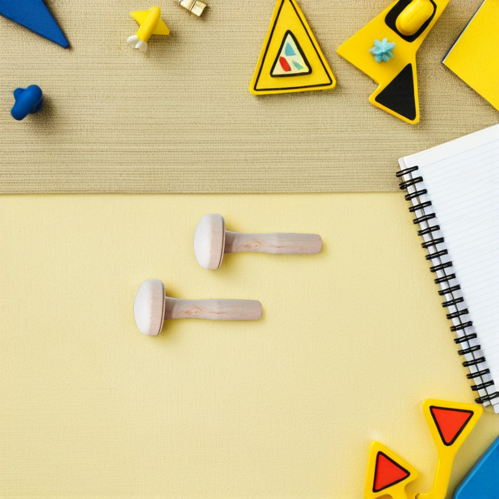 10個入り 子供用木製キノコ型版画ツール DIY木製こすりロ - Tools Workshop For Kids のレビューと価格