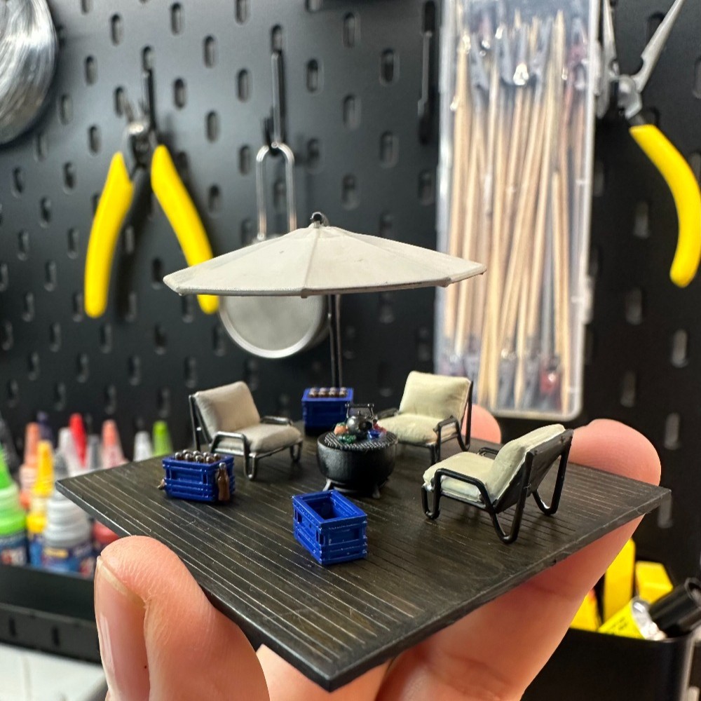 ジオラマ 1/64 レジャーテラス ミニチュアシーンモデル  - Tools Workshop For Kids のレビューと価格