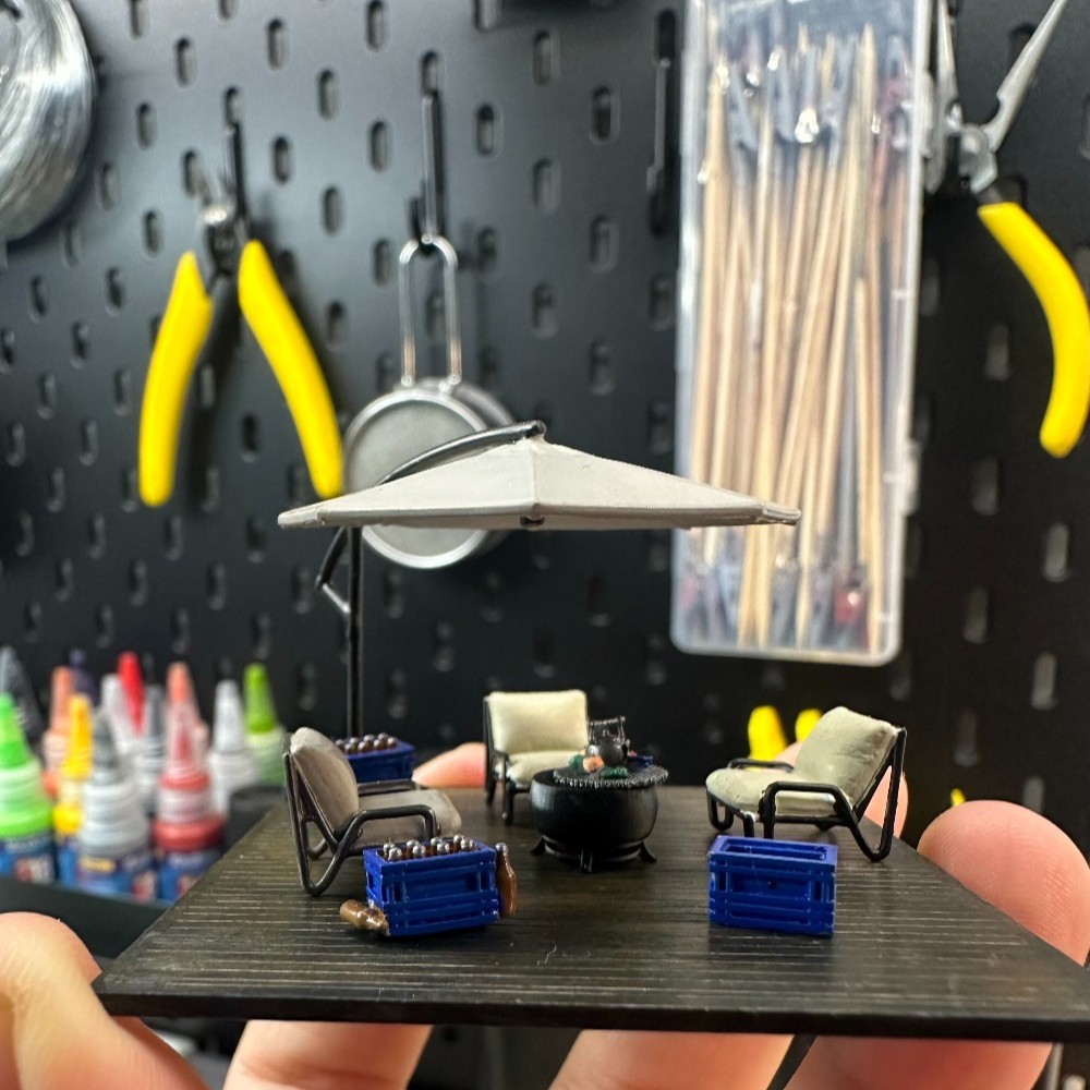 ジオラマ 1/64 レジャーテラス ミニチュアシーンモデル  - Tools Workshop For Kids のレビューと価格