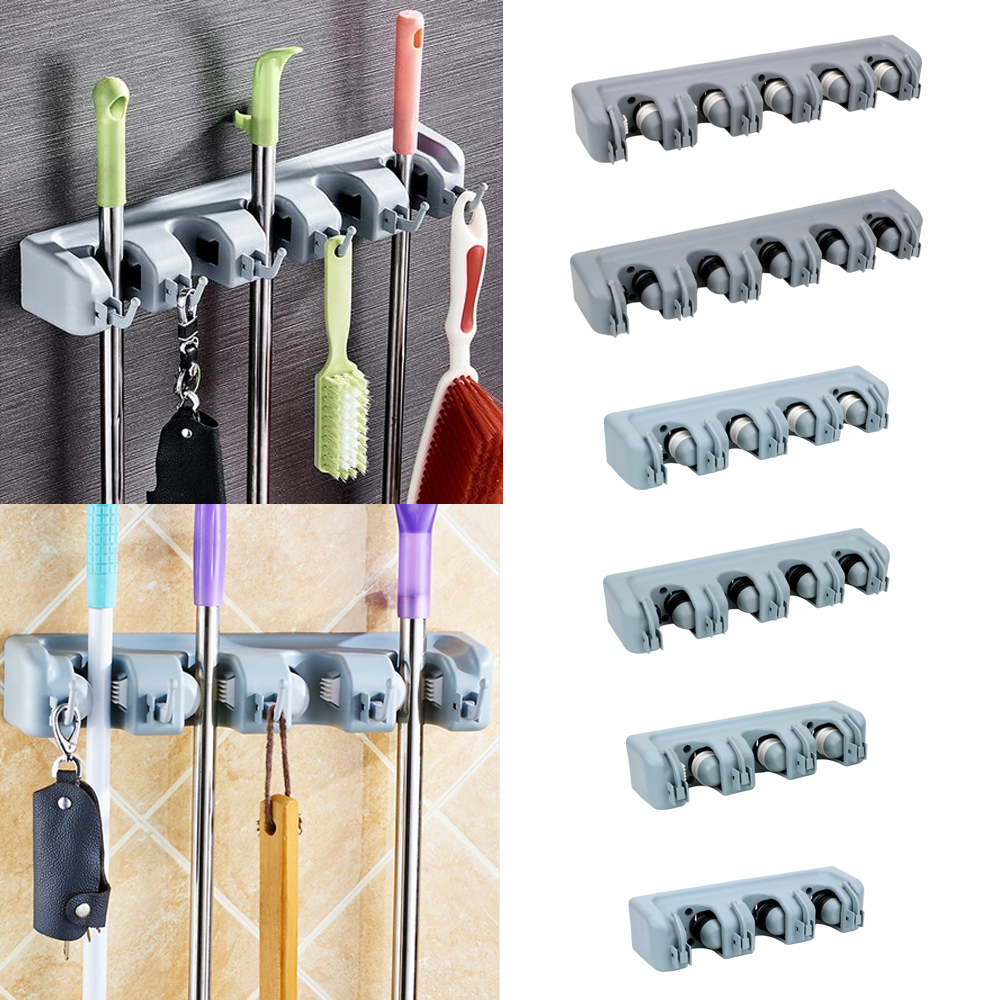 マジックプラスチックモップホルダー収納ホルダーほうきホルダー - Workshop Tools On Wall のレビューと価格