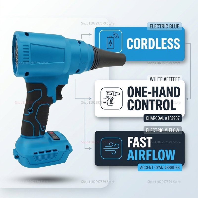 18V ブラシレスコードレスエアダスター電動ブロワー集塵ツー - Workshop Cleaning Tools のレビューと価格