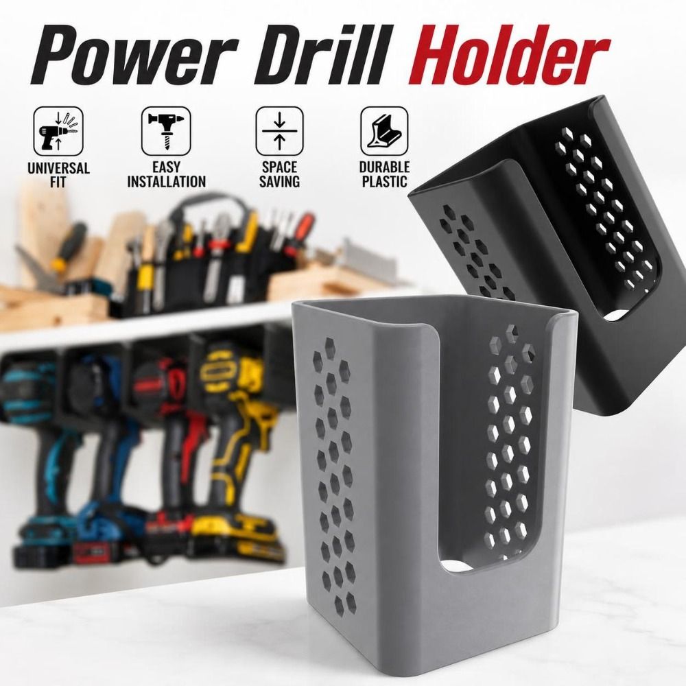 耐久性に優れた、頑丈な電動ドリルホルダー。ABS製でコンパク - Workshop Tools Hanging のレビューと価格