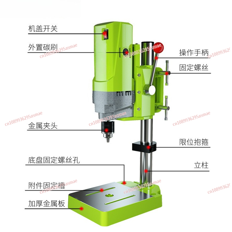 ミニチュアベンチドリル 220V ブラシレスモーター高速ドリ - Drill Press Bench のレビューと価格